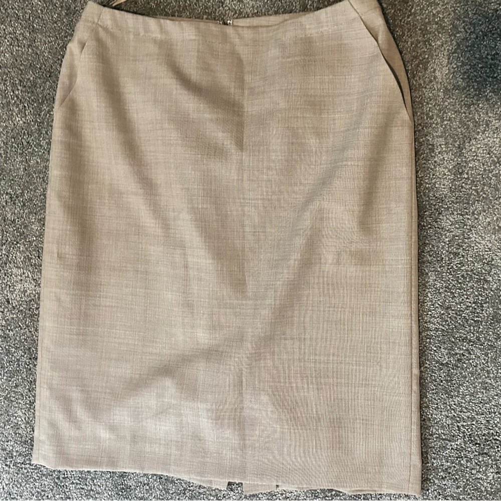 Kasper Taupe Blazer and Skirt Set - Picture 4 of 5